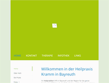 Tablet Screenshot of heilpraxis-kramm.de